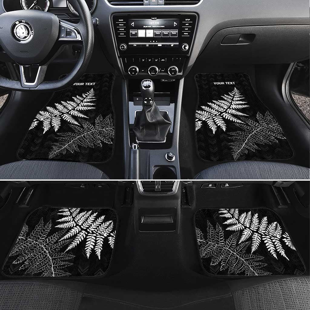 New Zealand Lawn Bowls Personalized Car Mats Wrap-Around Silver Fern - Polynesian Pride