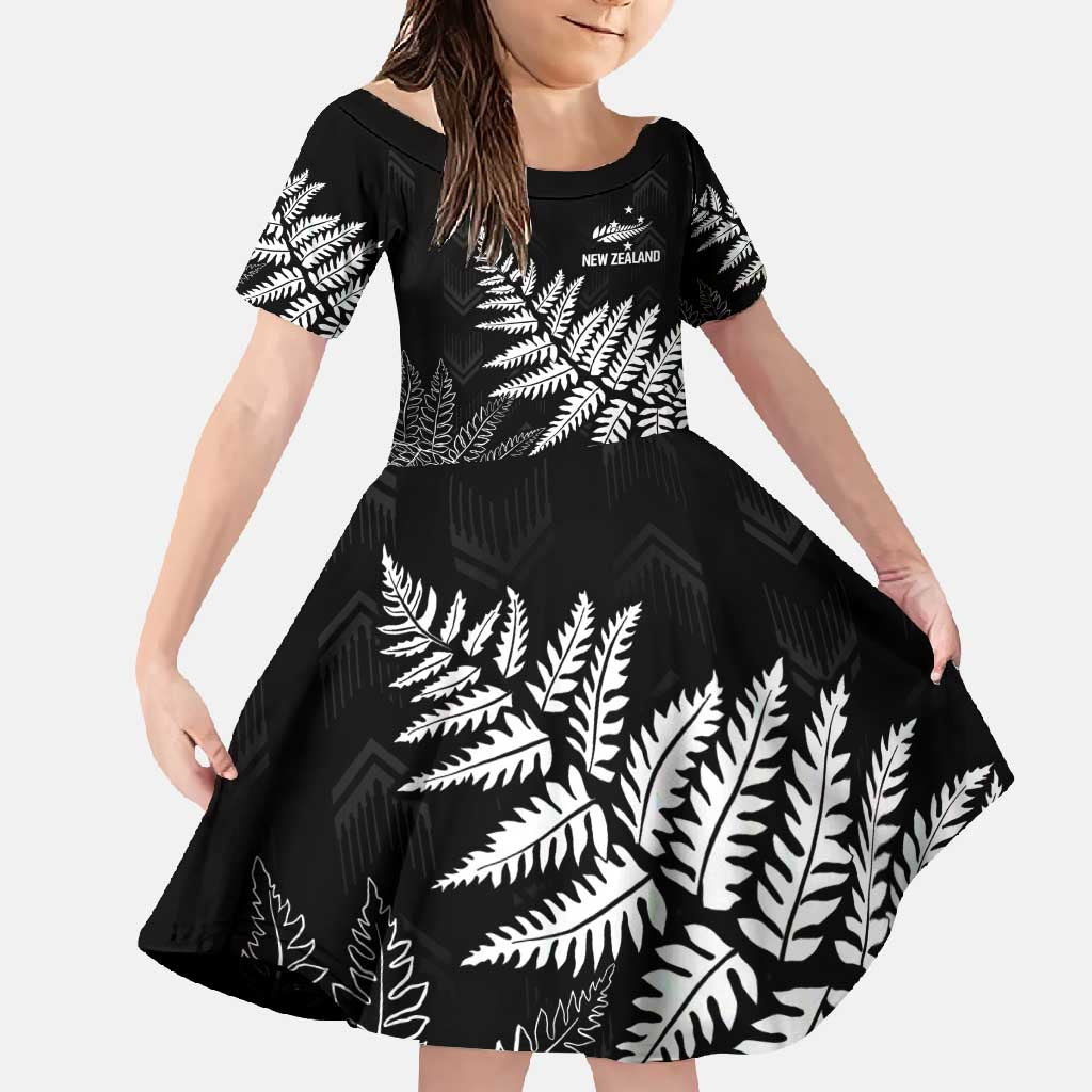 New Zealand Lawn Bowls Personalized Family Matching Off Shoulder Maxi Dress and Hawaiian Shirt Wrap-Around Silver Fern - Polynesian Pride