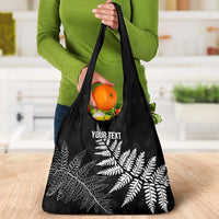 New Zealand Lawn Bowls Personalized Grocery Bag Wrap-Around Silver Fern - Polynesian Pride