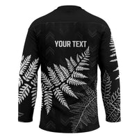 New Zealand Lawn Bowls Personalized Hockey Jersey Wrap-Around Silver Fern - Polynesian Pride