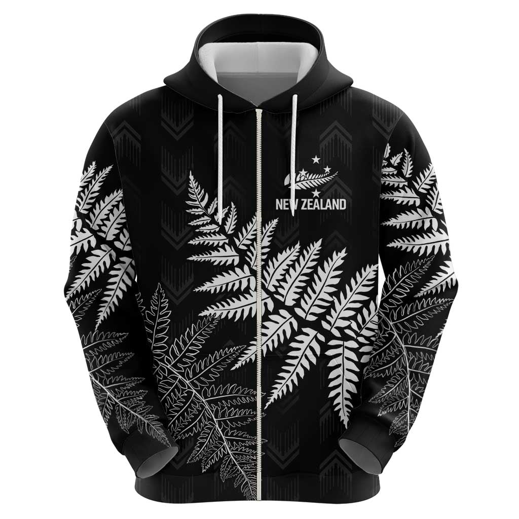 New Zealand Lawn Bowls Personalized Hoodie Wrap-Around Silver Fern - Polynesian Pride