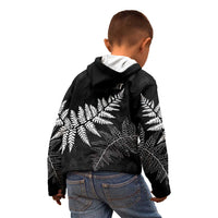 New Zealand Lawn Bowls Personalized Kid Hoodie Wrap-Around Silver Fern - Polynesian Pride