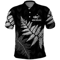 New Zealand Lawn Bowls Personalized Polo Shirt Wrap-Around Silver Fern - Polynesian Pride