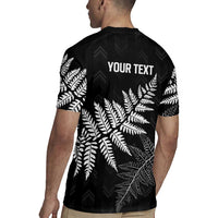 New Zealand Lawn Bowls Personalized Rugby Jersey Wrap-Around Silver Fern - Polynesian Pride