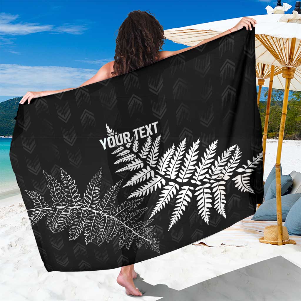 New Zealand Lawn Bowls Personalized Sarong Wrap-Around Silver Fern - Polynesian Pride