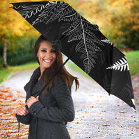 New Zealand Lawn Bowls Personalized Umbrella Wrap-Around Silver Fern - Polynesian Pride