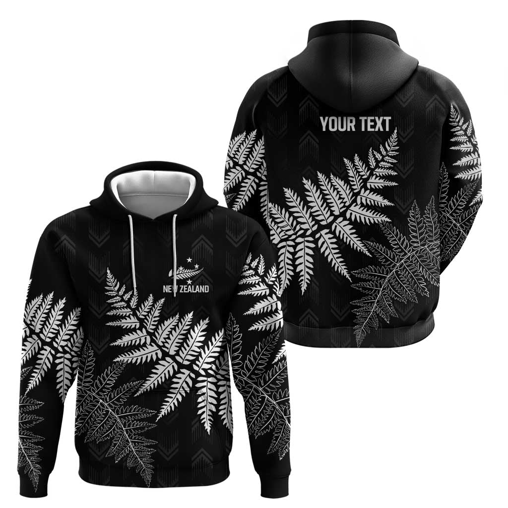 New Zealand Lawn Bowls Personalized Zip Hoodie Wrap-Around Silver Fern - Polynesian Pride
