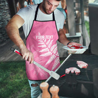 New Zealand Lawn Bowls Breast Cancer Personalized Apron Wrap-Around Silver Fern - Polynesian Pride