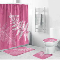 New Zealand Lawn Bowls Breast Cancer Personalized Bathroom Set Wrap-Around Silver Fern - Polynesian Pride
