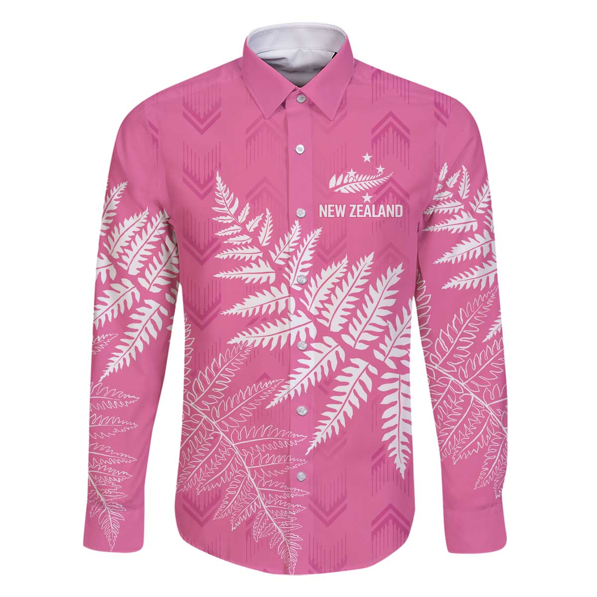 New Zealand Lawn Bowls Breast Cancer Personalized Family Matching Off The Shoulder Long Sleeve Dress and Hawaiian Shirt Wrap-Around Silver Fern - Polynesian Pride