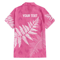 New Zealand Lawn Bowls Breast Cancer Personalized Hawaiian Shirt Wrap-Around Silver Fern - Polynesian Pride