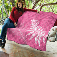 New Zealand Lawn Bowls Breast Cancer Personalized Quilt Wrap-Around Silver Fern - Polynesian Pride
