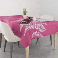 New Zealand Lawn Bowls Breast Cancer Personalized Tablecloth Wrap-Around Silver Fern - Polynesian Pride