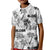 Aloha Vintage Quilt Kid Polo Shirt Hawaiian Seamless - White LT7 Kid White - Polynesian Pride