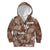 Aloha Vintage Quilt Kid Hoodie Hawaiian Seamless - Brown LT7 Zip Hoodie Brown - Polynesian Pride