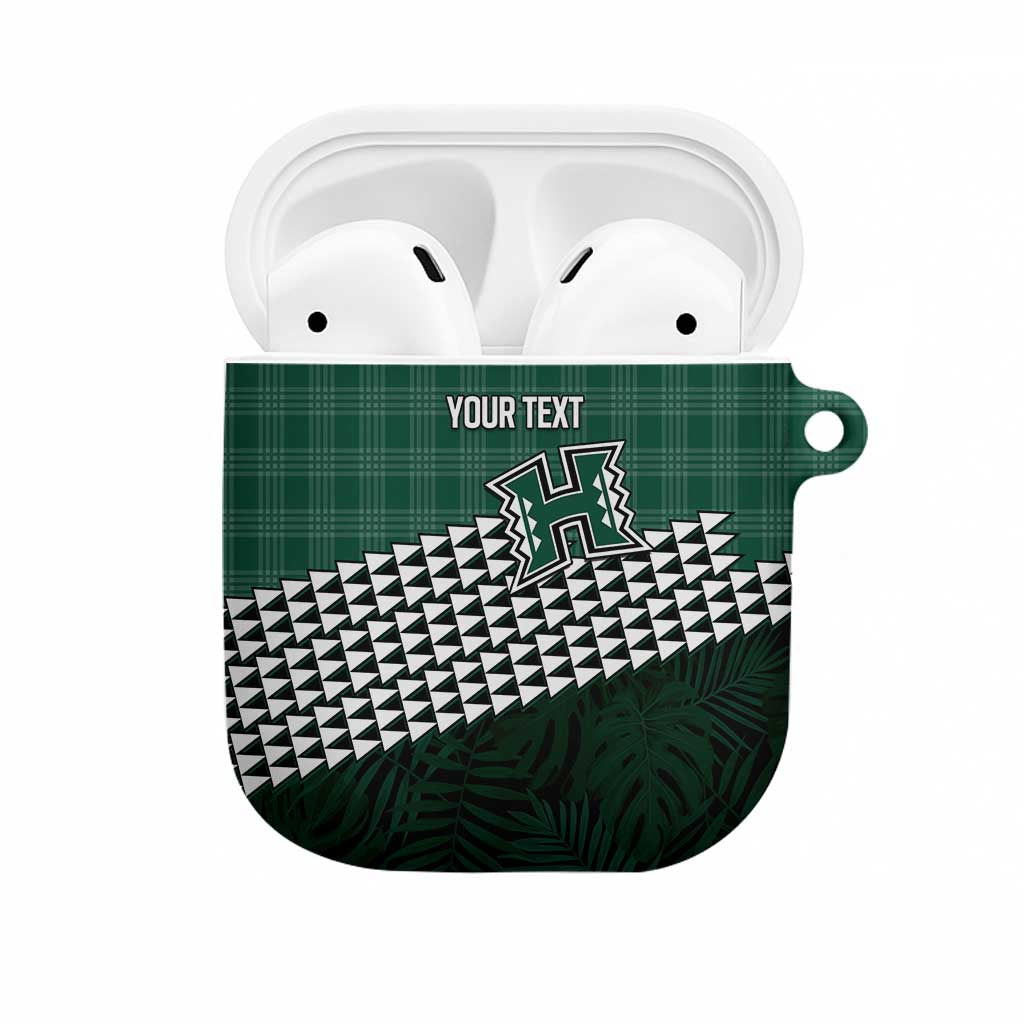 Rainbow Warriors Hawaii Personalized Palaka AirPods Case - Polynesian Pride