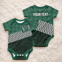 Rainbow Warriors Hawaii Personalized Palaka Baby Onesie