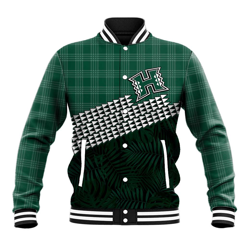 Rainbow Warriors Hawaii Personalized Palaka Baseball Jacket - Polynesian Pride