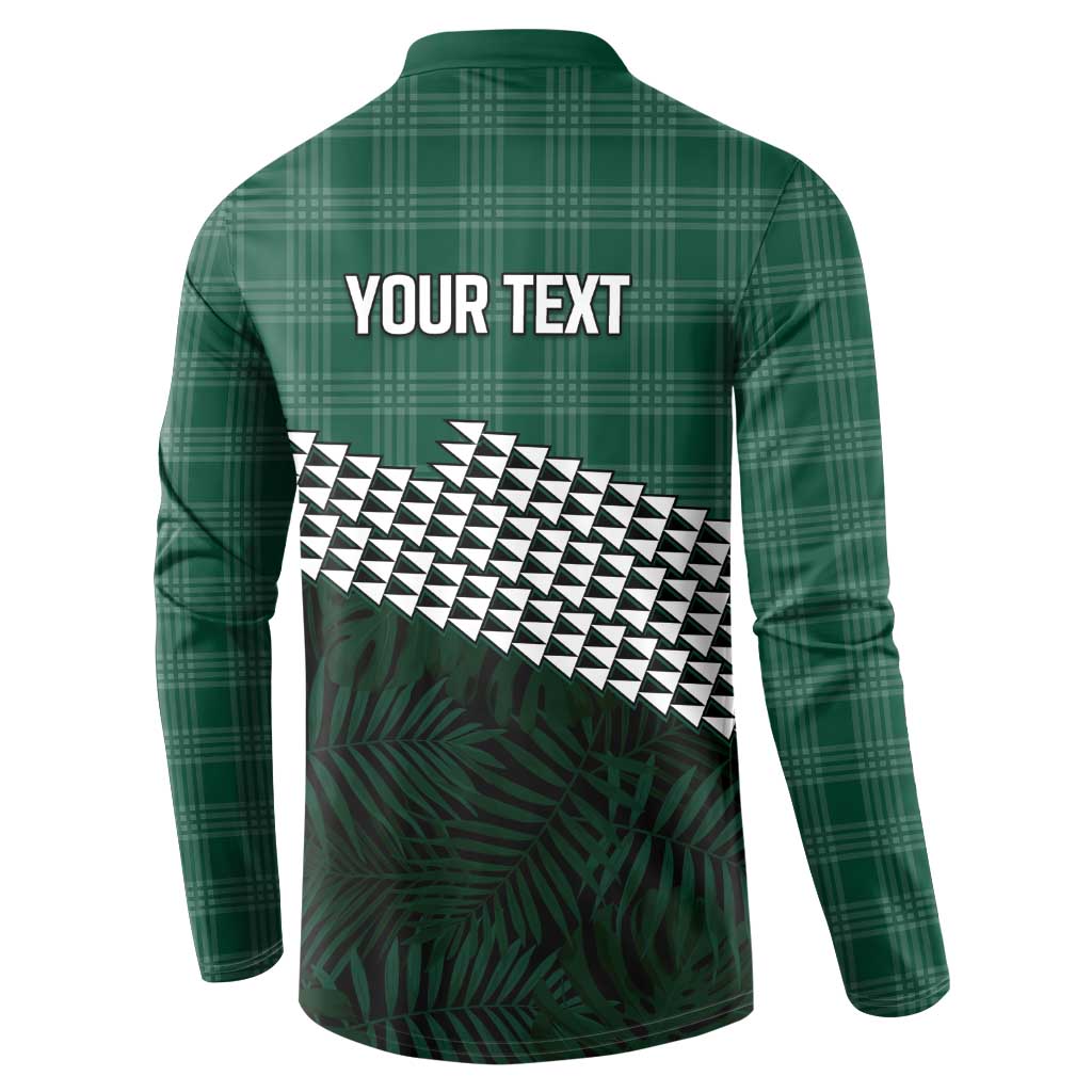 Rainbow Warriors Hawaii Personalized Palaka Button Sweatshirt - Polynesian Pride