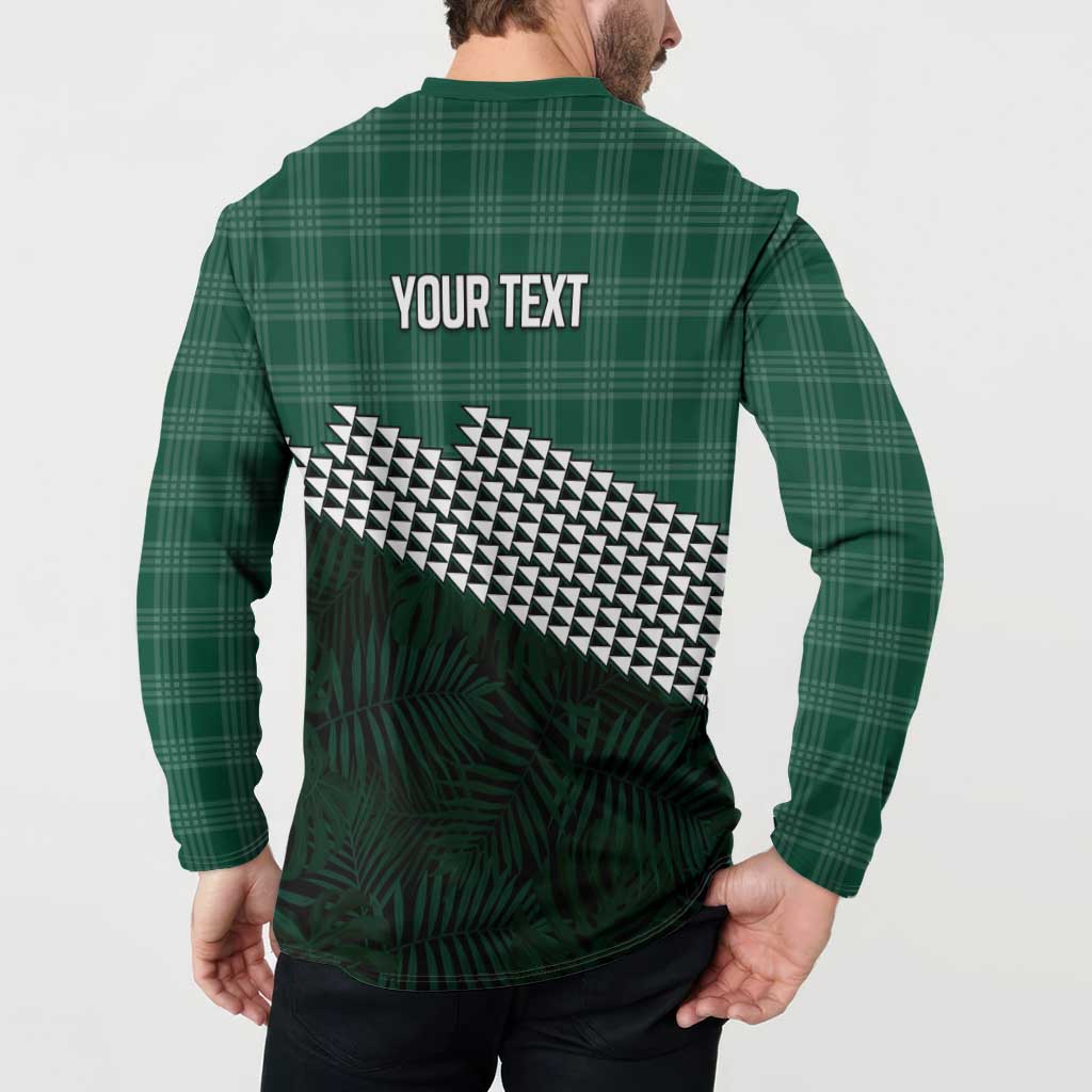 Rainbow Warriors Hawaii Personalized Palaka Button Sweatshirt - Polynesian Pride