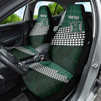 Rainbow Warriors Hawaii Personalized Palaka Car Seat Cover - Polynesian Pride