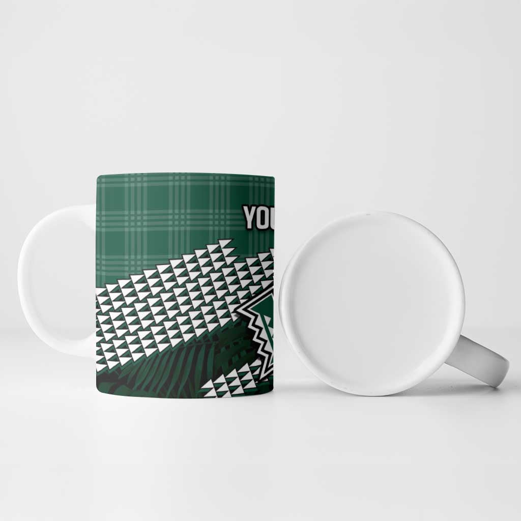 Rainbow Warriors Hawaii Personalized Palaka Ceramic Mug - Polynesian Pride