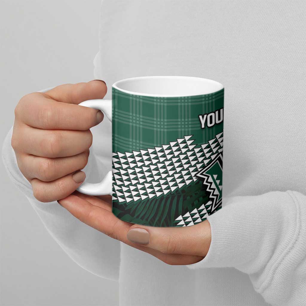 Rainbow Warriors Hawaii Personalized Palaka Ceramic Mug - Polynesian Pride