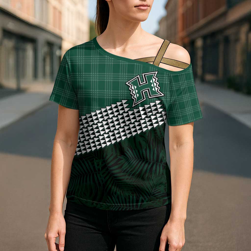 Rainbow Warriors Hawaii Personalized Palaka Cross Shoulder Shirt - Polynesian Pride