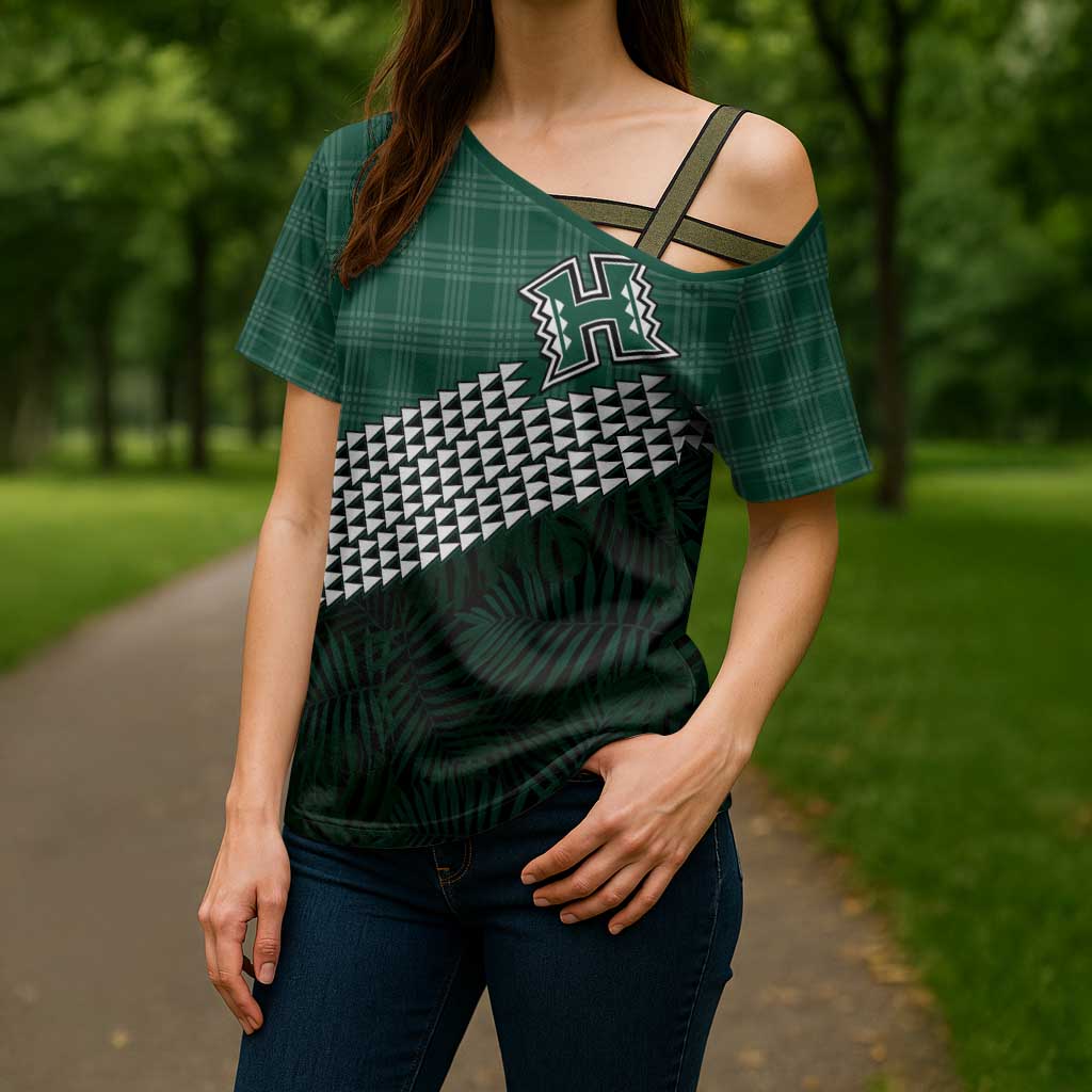 Rainbow Warriors Hawaii Personalized Palaka Cross Shoulder Shirt - Polynesian Pride