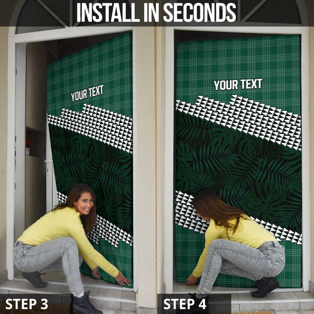 Rainbow Warriors Hawaii Personalized Palaka Door Cover - Polynesian Pride