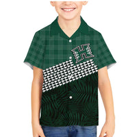 Rainbow Warriors Hawaii Personalized Palaka Family Matching Mermaid Dress and Hawaiian Shirt - Polynesian Pride