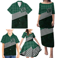 Rainbow Warriors Hawaii Personalized Palaka Family Matching Puletasi and Hawaiian Shirt - Polynesian Pride