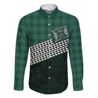 Rainbow Warriors Hawaii Personalized Palaka Family Matching Short Sleeve Bodycon Dress and Hawaiian Shirt - Polynesian Pride