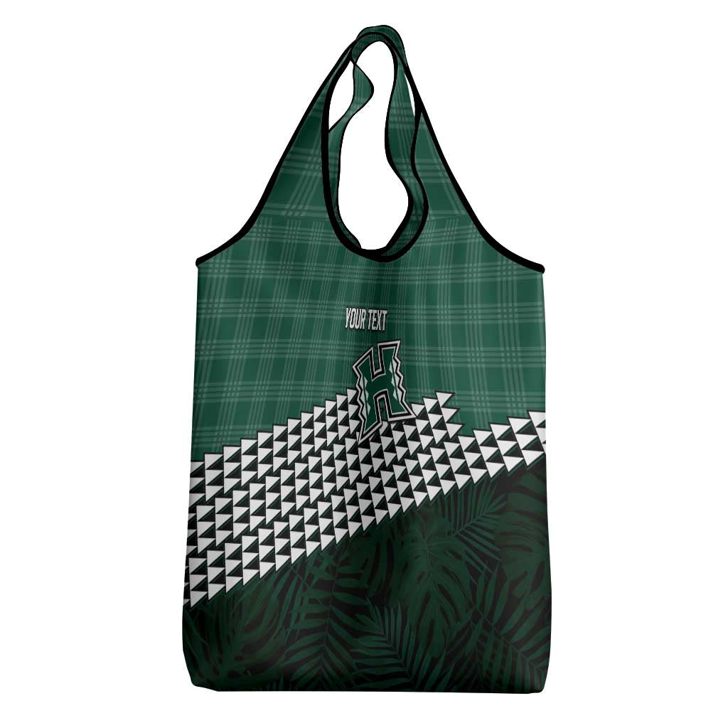 Rainbow Warriors Hawaii Personalized Palaka Grocery Bag - Polynesian Pride