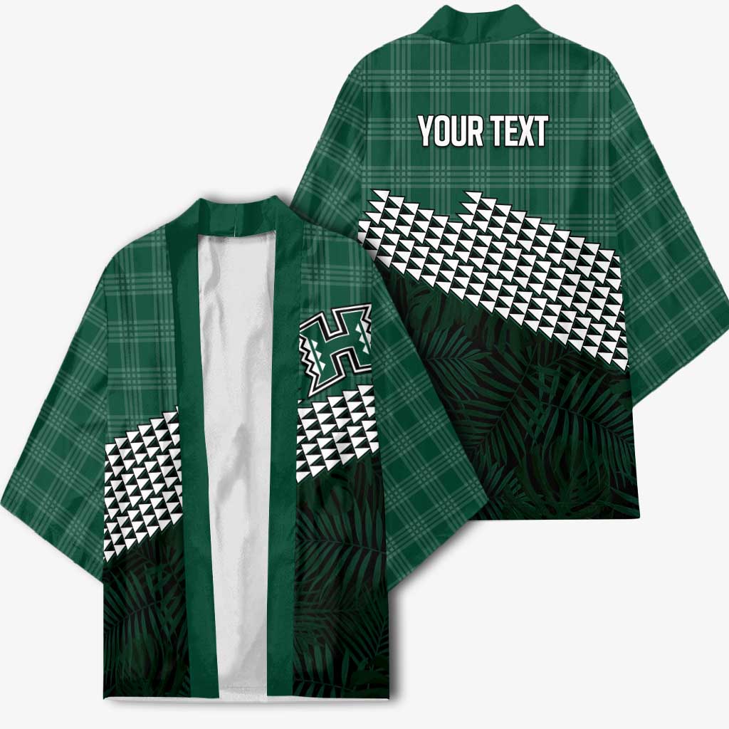 Rainbow Warriors Hawaii Personalized Palaka Kimono - Polynesian Pride