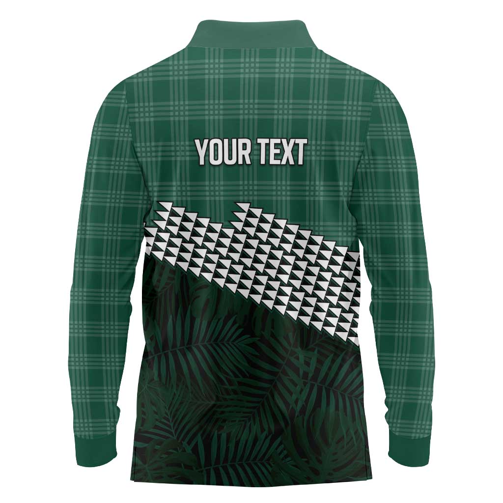 Rainbow Warriors Hawaii Personalized Palaka Long Sleeve Polo Shirt - Polynesian Pride