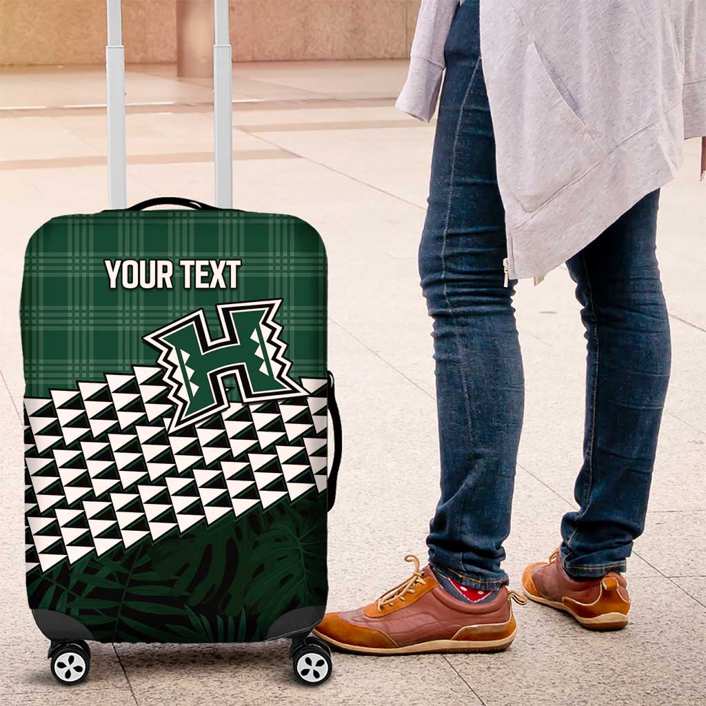 Rainbow Warriors Hawaii Personalized Palaka Luggage Cover - Polynesian Pride