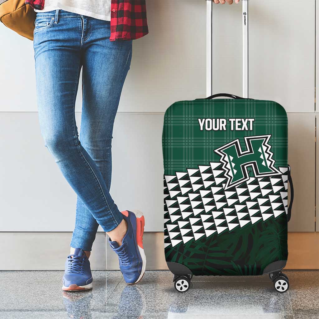 Rainbow Warriors Hawaii Personalized Palaka Luggage Cover - Polynesian Pride