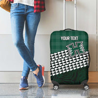 Rainbow Warriors Hawaii Personalized Palaka Luggage Cover - Polynesian Pride