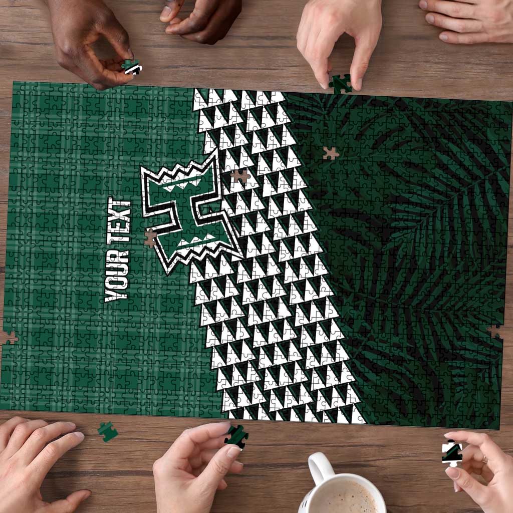 Rainbow Warriors Hawaii Personalized Palaka Puzzle - Polynesian Pride