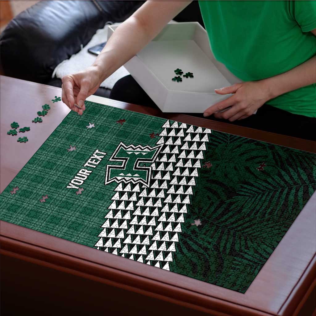 Rainbow Warriors Hawaii Personalized Palaka Puzzle - Polynesian Pride