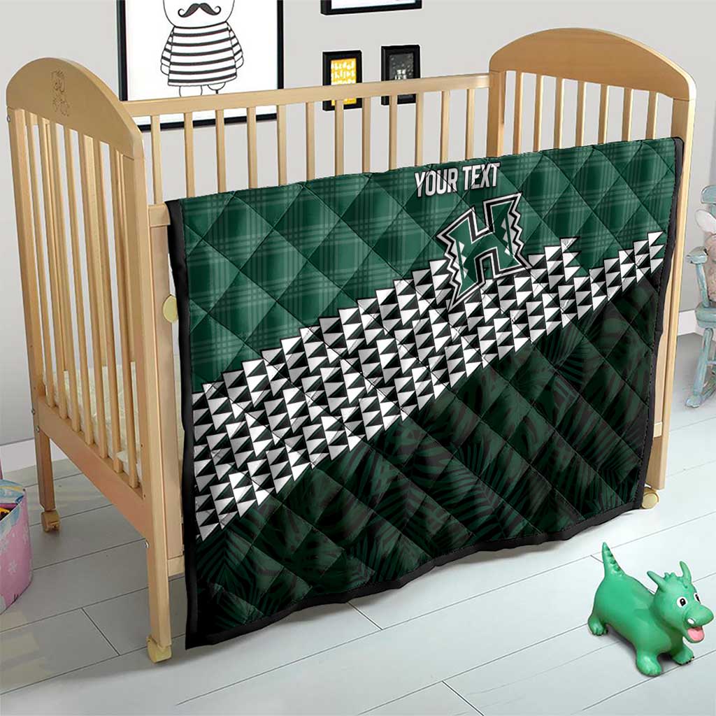 Rainbow Warriors Hawaii Personalized Palaka Quilt - Polynesian Pride