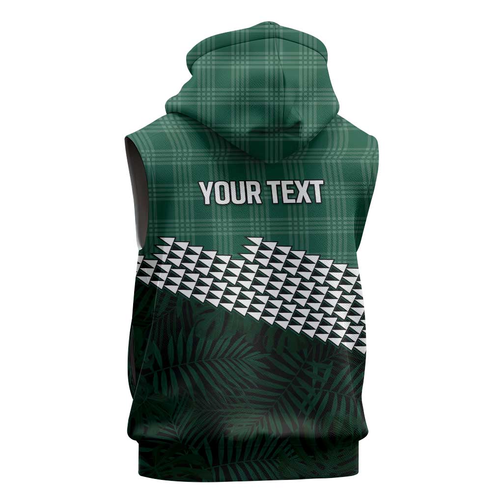 Rainbow Warriors Hawaii Personalized Palaka Sleeveless Hoodie - Polynesian Pride