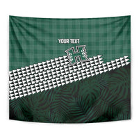 Rainbow Warriors Hawaii Personalized Palaka Tapestry - Polynesian Pride