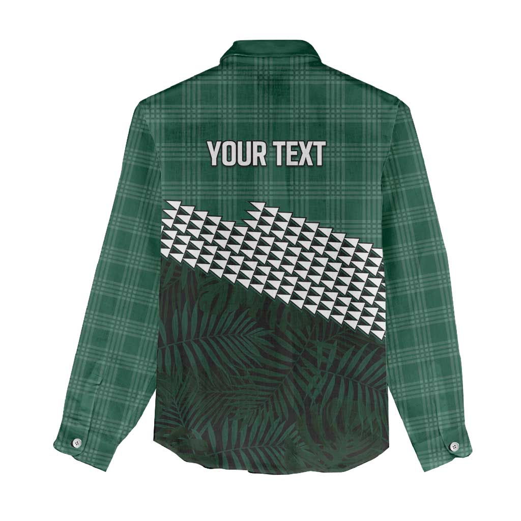 Rainbow Warriors Hawaii Personalized Palaka Women Casual Shirt - Polynesian Pride