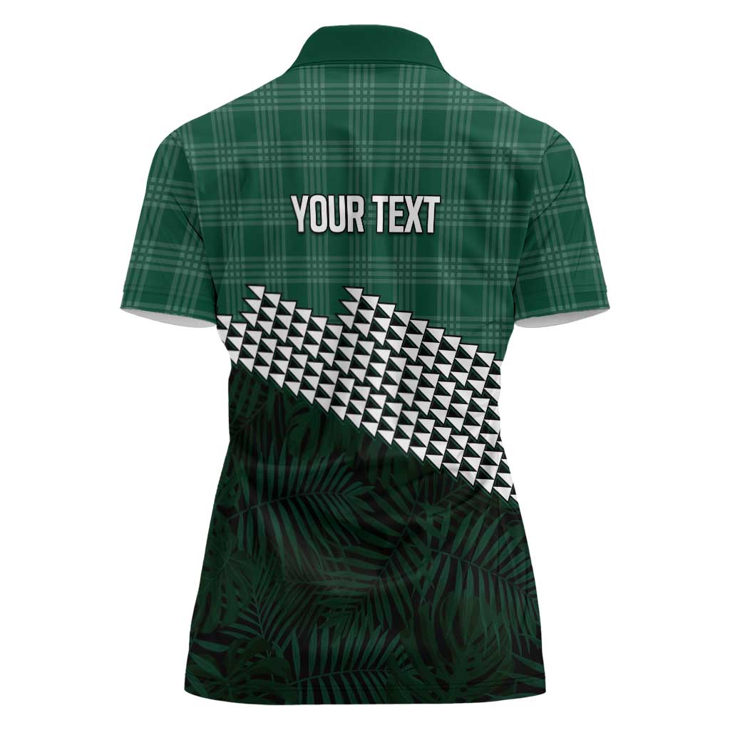 Rainbow Warriors Hawaii Personalized Palaka Women Polo Shirt - Polynesian Pride