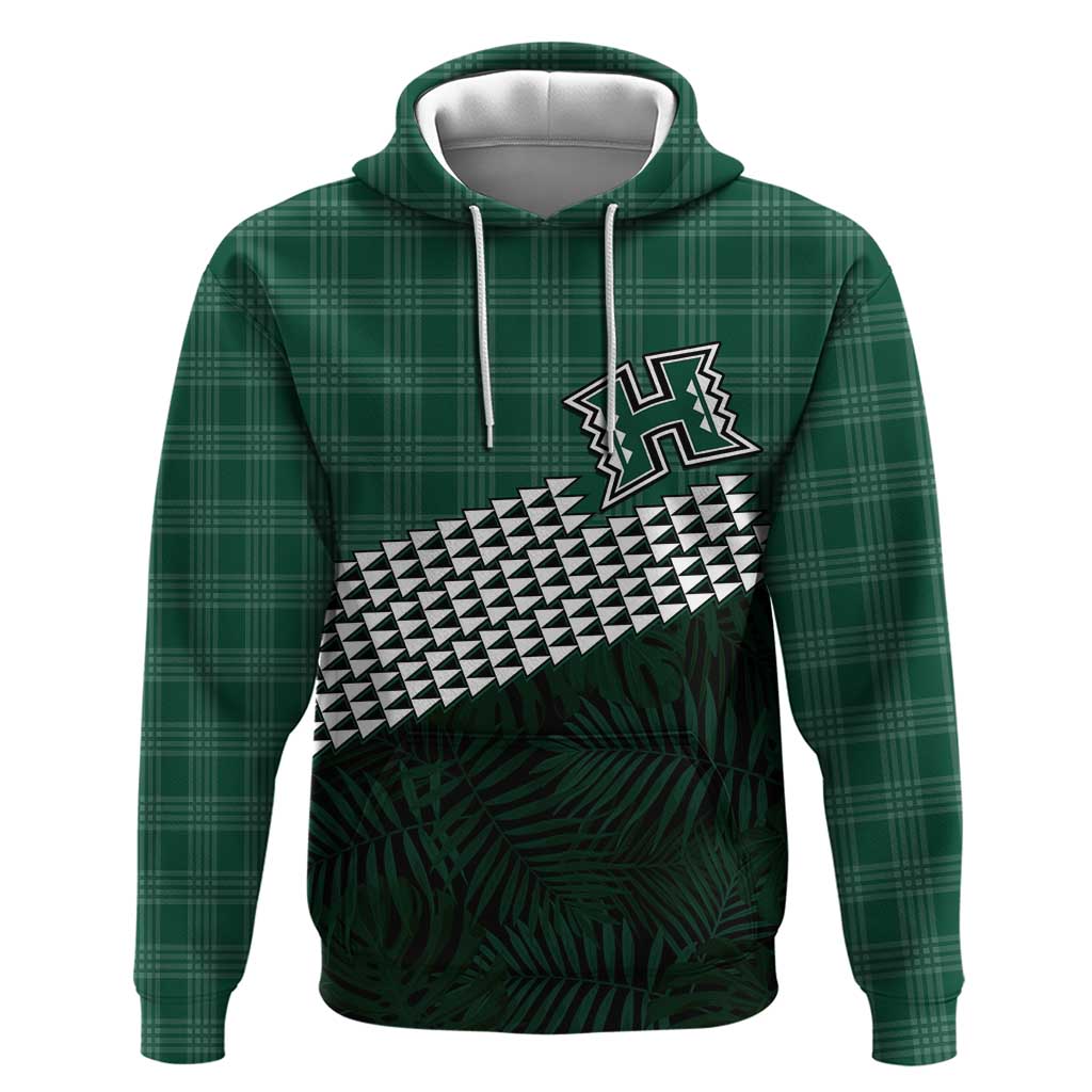 Rainbow Warriors Hawaii Personalized Palaka Zip Hoodie - Polynesian Pride