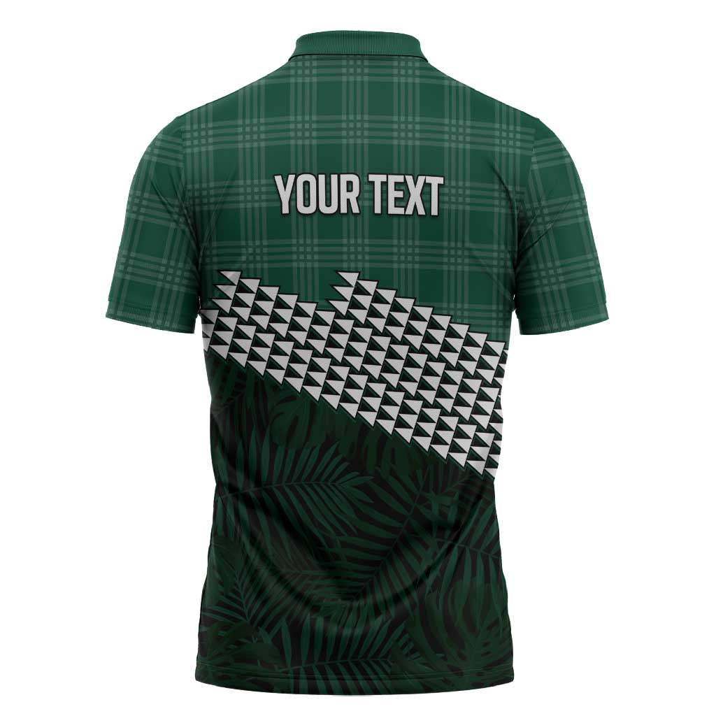 Rainbow Warriors Hawaii Personalized Palaka Zipper Polo Shirt - Polynesian Pride