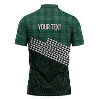 Rainbow Warriors Hawaii Personalized Palaka Zipper Polo Shirt - Polynesian Pride