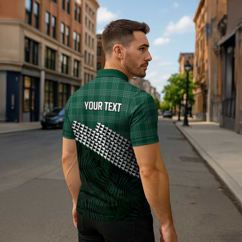 Rainbow Warriors Hawaii Personalized Palaka Zipper Polo Shirt - Polynesian Pride